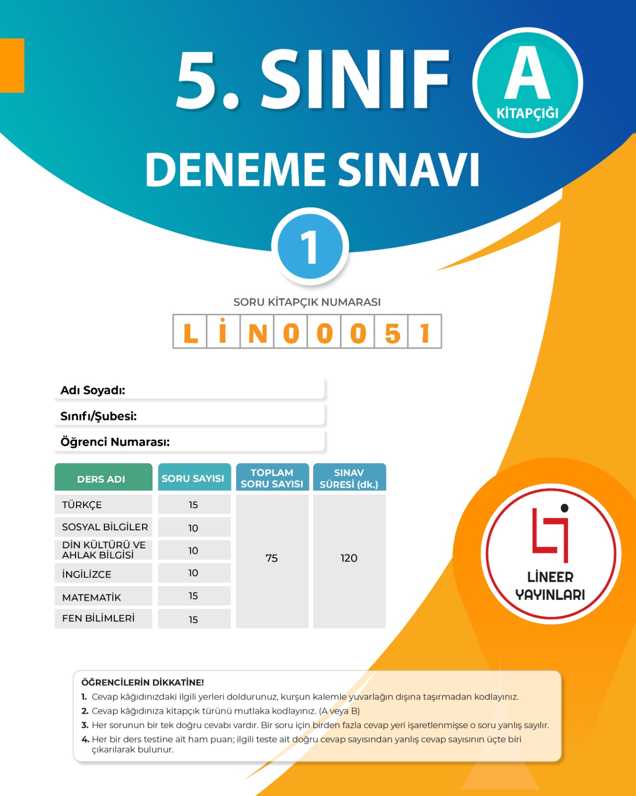5. Sınıf Kurumsal Denemeler